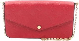 Louis Vuitton Pre-owned Cross Body Bags, female, Red, Size: ONE SIZE Pre-owned Vintage Canvas Cross Body Bag