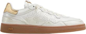 P448 Goud-Tahiti Sneakers - Dames - Sneakers - Wit - 37 EU - Leer - Schoenen
