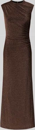Forever New Abendkleid im Metallic-Look Modell Kristy in Schoko, Größe 36