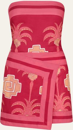 Johanna Ortiz Raiz Ritual Strapless Mini Dress