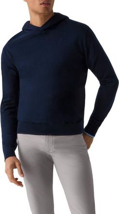 Greyson Saratoga Merino Wool Pullover Hoodie in Maltese Blue at Nordstrom, Size Xx-Large