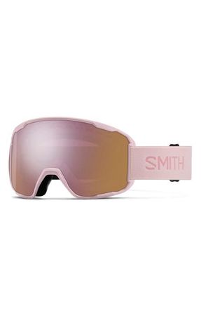 Smith Preview ChromaPop Shield Snow Goggles in Carnation/Chromapop Rose Gold at Nordstrom