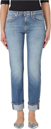 Dondup Coco Broek Katoen Elastaan - Dames - Slim Fit Jeans - Blauw - W31 - Katoen - Jeans