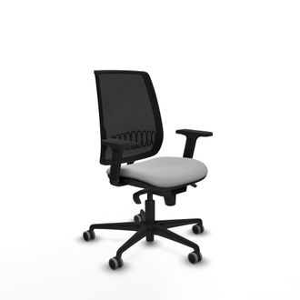 Piqueras y Crespo Silla Oficina Piqueras Y Crespo Alares Negro Malla Piel Sint&eacute;tica