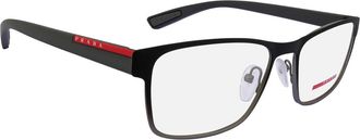 Prada Demo Rectangular Mens Eyeglasses PS 50GV U6U1O1 55