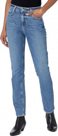 Paige Cindy Vintage Denim High Rise Straight Leg Jeans In Soulful