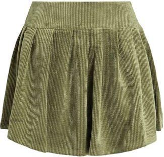 8 by YOOX ORGANIC COTTON CORDUROY PLEATED SKATER SKIRT