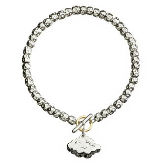 Dodo BRACCIALE GRANELLI & NUVOLA ARGENTO E DIAMANTI