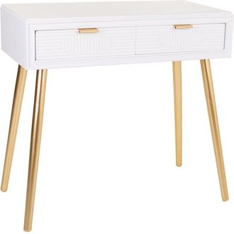 Wanderlust Deco Wanderlust Deco - Recibidor de madera blanco 82x41x78