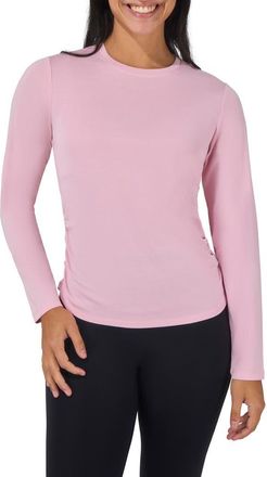 Yogalicious Assorted 2-Pack Baby Texture Rib Elodie T-Shirts in Romance Rose/Chocolate Mousse at Nordstrom Rack, Size X-Large