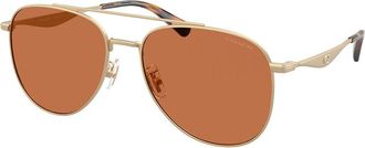 Coach HC7190 CDP40 900573 Mens Sunglasses Gold Size 58