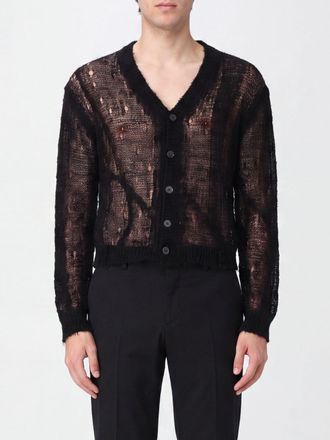 Our Legacy Cardigan Academy in misto lino con scollo a V ed effetto usurato