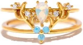 Girls Crew Harry Potter Patronus Ring in Gold at Nordstrom, Size 8