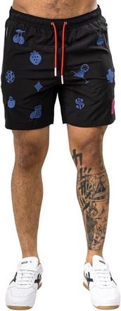 Maceoo Martyr Swim Trunks in Black at Nordstrom, Size 3