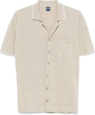 Fedeli Camicia in maglia sottile - Toni neutri