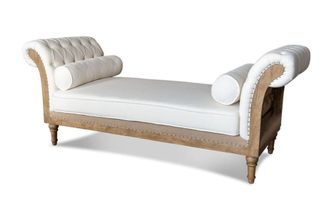 PIB Banco de tela blanco de 2 plazas