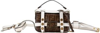 Fendi Pre-owned Fendi Mini Zucca Glazed Fabric Cage Baguette Satchel 8BS034 A6V0 199 8241