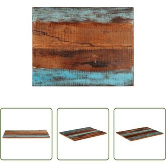 vidaXL vidaXL Tavolo in legno di recupero - Piano Tavolo Rettangolare 70x90 cm 25-27 mm Legno di Recupero