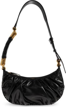 Balmain &Eacute;b&egrave;ne Hobo Bag - Dames - Schoudertassen - Zwart - ONE Size - Leer - Tassen