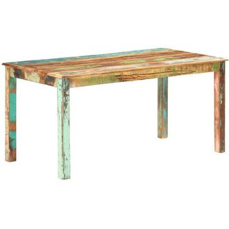 vidaXL Mesa De Comedor De Madera Maciza Reciclada 160x80x76 Cm Vidaxl