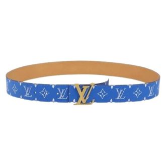 Louis Vuitton Pre-owned Belts, female, Blue, Size: ONE SIZE Pre-owned Vintage Monogram Belt