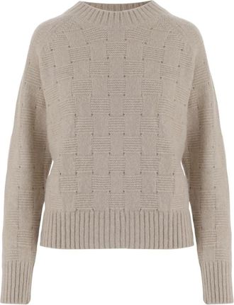 Allude Cashmere Sweater - Dames - Cashmere truien - Beige - M - Kasjmier - Truien & Vesten