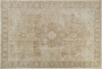 Maisons du monde Alfombra vintage tejida en jacquard beige 155 x 230