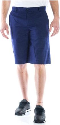 Daniele Alessandrini Shorts - Heren - Korte Broeken - Blauw - M - Katoen - Korte Broeken