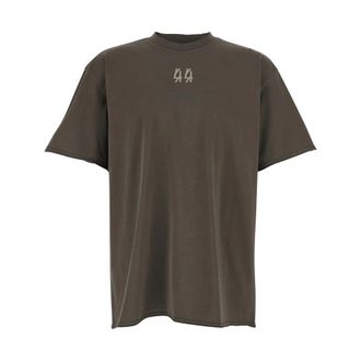 44 Label Group T-Shirts, male, Gray, Size: S Classic Tee