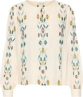 Cream Polly Blouse - Dames - Blouses - Groen - XL - Denim - Overhemden