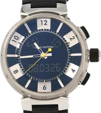 Louis Vuitton Pre-owned Watches, male, Blue, Size: ONE SIZE Pre-owned Vintage Wristwatch