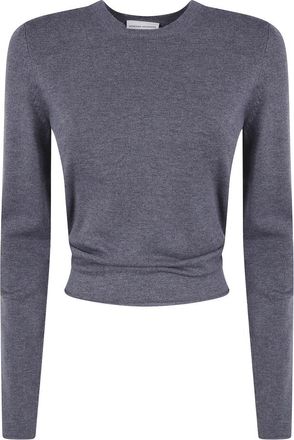 Semicouture Kristy Ronde Hals Trui - Dames - Ronde hals truien - Grijs - M - Polyester - Truien & Vesten