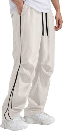 Generic Joggers for Men UK,Loose Fit Mens Sweatpants,Breathable Solid Color Sport Pants with Pockets,Plus Size Elastic Waist Sweatpants Casual Drawstring Trou