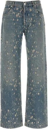 Alexander McQueen Wide Jeans - Heren - Loose Fit Jeans - Blauw - L - Denim - Jeans