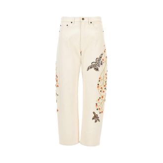 La DoubleJ Embroidered Barrel jeans Woman 26