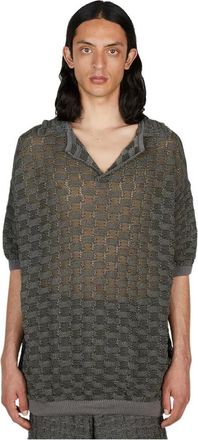 Isa Boulder Oversized Tops - Heren - Shirts - Grijs - M - Katoen - Tops