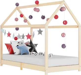 vidaXL Giroletto Per Bambini In Legno Massello Di Pino 70x140 Cm - Vidaxl
