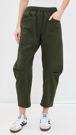 Secular Travis Solid Pant In Olive Green