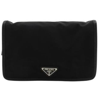 Prada Vintage, unisex, Zwart, ONE Size, Nylon, Pre-owned 2N0888 Pouch