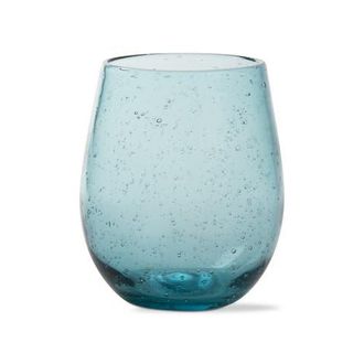 Tag Bubble Glass Stemless Wine Glass for Parents Gift in Blue at Nordstrom