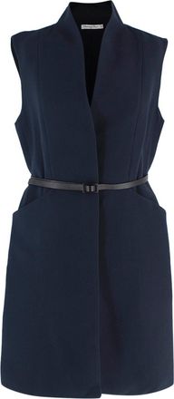 Dior Navy Sleeveless Longline Waistcoat Size XL