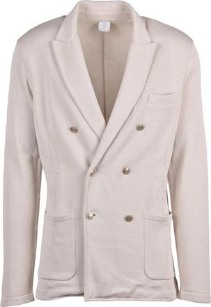 Eleventy Blazer in Maglina - Heren - Blazers - Beige - L - Katoen - Jassen
