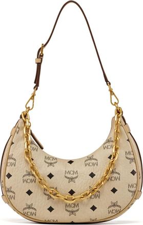 MCM Schoudertas - Dames - Schoudertassen - Beige - ONE Size - Katoen - Tassen