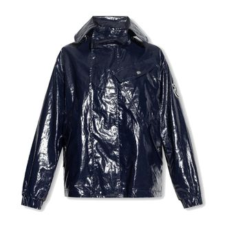 Moncler Dames, Jassen, Blauw, Maat: XS Linnen