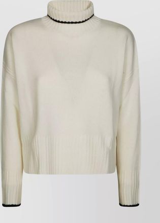 Pinko turtleneck knitwear contrast trim