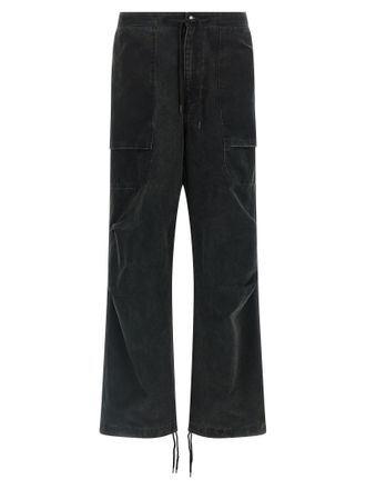 Entire studios Black Cotton Cargo Mens Pants