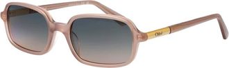 Chlo&eacute; Ch 0363S Zonnebril - unisex - Zonnebrillen - Beige - 53 MM - Nylon - Accessoires