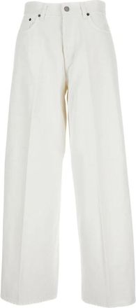 Haikure Wide Jeans - Dames - Loose Fit Jeans - Wit - W28 - Katoen - Jeans