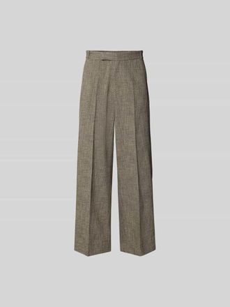 Won Hundred Wide Fit Stoffhose aus Viskose-Mix in Hellbraun, Gr&ouml;&szlig;e 46