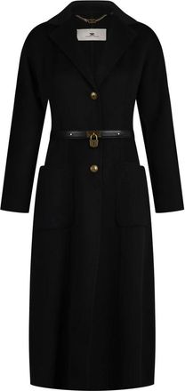 Elisabetta Franchi Mujer, Abrigos, Negro, Talla: XS